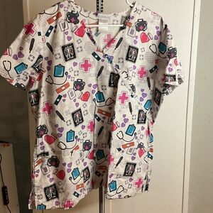 Scrubstar Women's Medical Print scrub Top